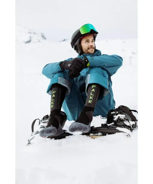 Men SK5 Expert Men Skiing Kneehigh Socks Black FALKE Ski Socks
