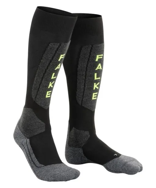 Men SK5 Expert Men Skiing Kneehigh Socks Black FALKE Ski Socks