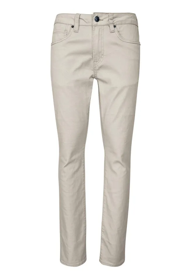Men Slim Ash Authentic Dark Gray Twill Pants Charcoal Buffalo David Bitton Pants
