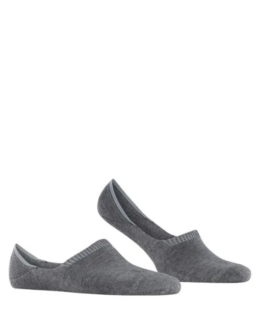 Men Step High Cut Men No Show Socks Light Greymel FALKE No Show Socks
