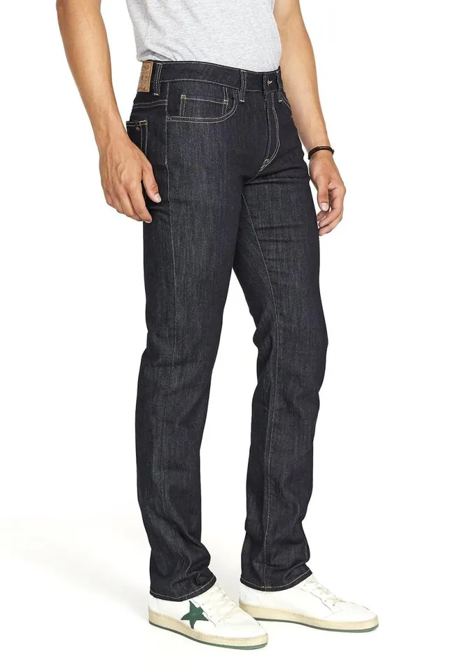 Men Straight Six Rinsed Indigo Jeans Indigo Buffalo David Bitton Straight Six
