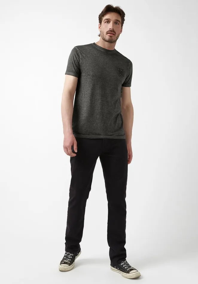 Men Tamen Grey ShortSleeve Mens TShirt Charcoal Buffalo David Bitton Tops and Tees