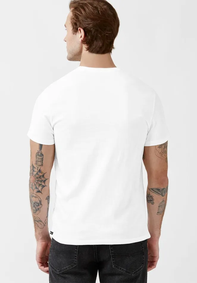 Men Tawen White ShortSleeve Mens TShirt White Buffalo David Bitton Tops and Tees