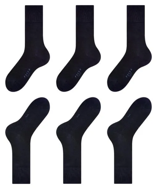 Men Tiago 3Pack Men Socks Dark Navy FALKE Socks