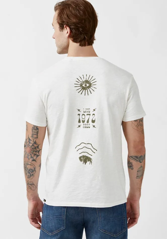 Men Tides Milk White ShortSleeve Mens Tshirt Milk Buffalo David Bitton Tops and Tees