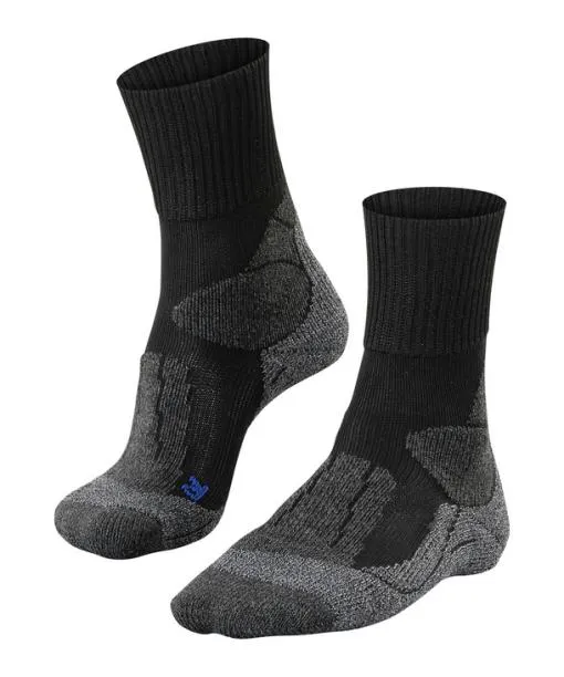 Men TK1 Adventure Cool Men Trekking Socks Black FALKE Hiking Socks