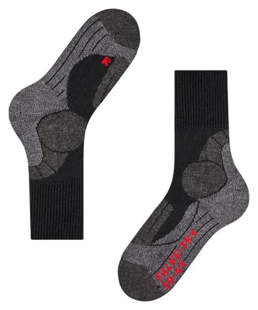Men TK1 Adventure Men Trekking Socks Black FALKE Hiking Socks