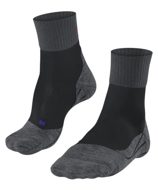 Men TK2 Explore Cool Short Men Trekking Short Sock Black FALKE Hiking Socks