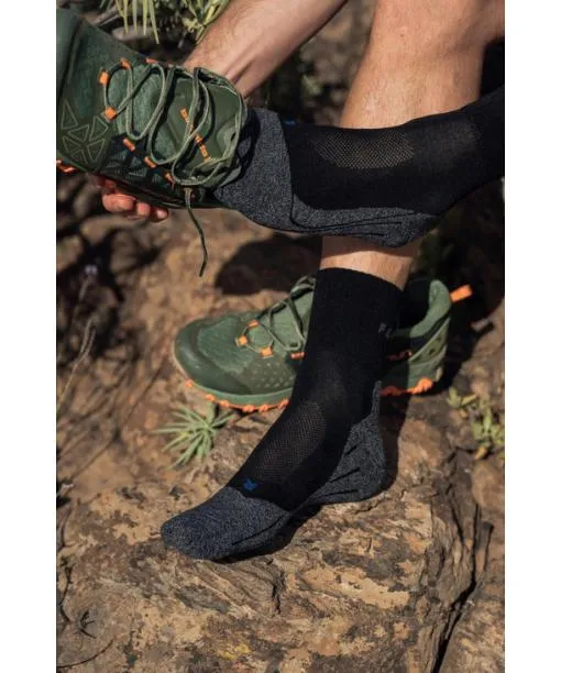 Men TK2 Explore Cool Short Men Trekking Short Sock Black FALKE Hiking Socks
