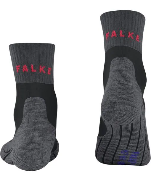 Men TK2 Explore Cool Short Men Trekking Short Sock Black FALKE Hiking Socks