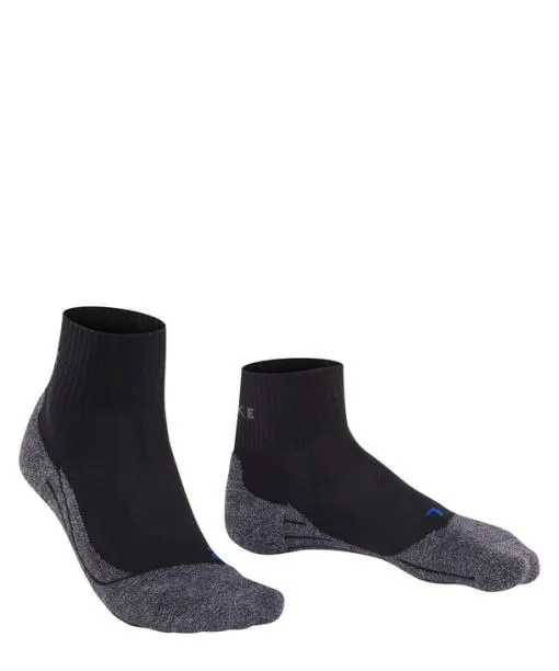 Men TK2 Explore Cool Short Men Trekking Short Sock Black FALKE Hiking Socks