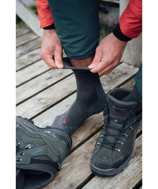 Men TK2 Explore Sensitive Men Trekking Socks Asphalt Mel FALKE Hiking Socks