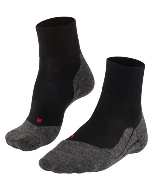 Men TK5 Wander Wool Short Men Trekking Short Sock Black FALKE Hiking Socks