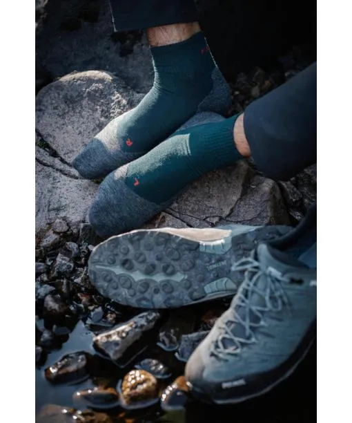 Men TK5 Wander Wool Short Men Trekking Short Sock Black FALKE Hiking Socks