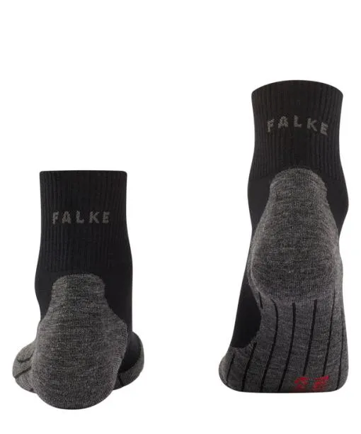 Men TK5 Wander Wool Short Men Trekking Short Sock Black FALKE Hiking Socks