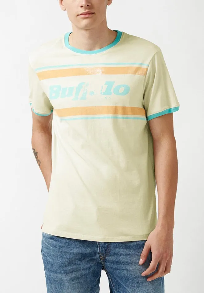 Men Turbrook Vintage Wash TShirt Milk Buffalo David Bitton Tops and Tees