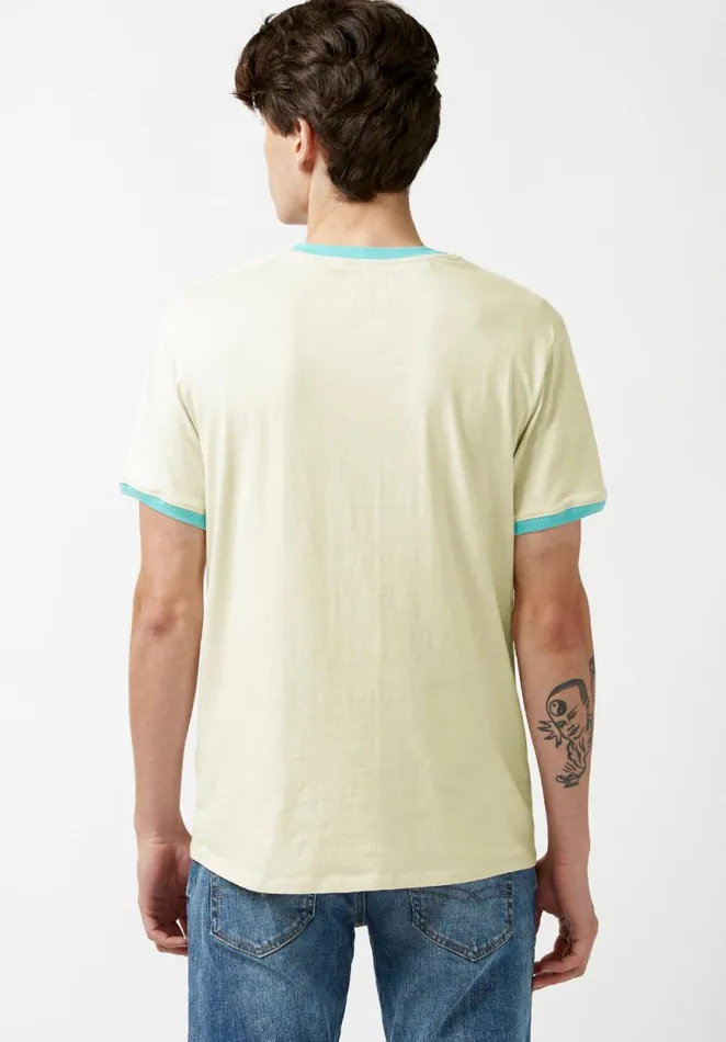 Men Turbrook Vintage Wash TShirt Milk Buffalo David Bitton Tops and Tees