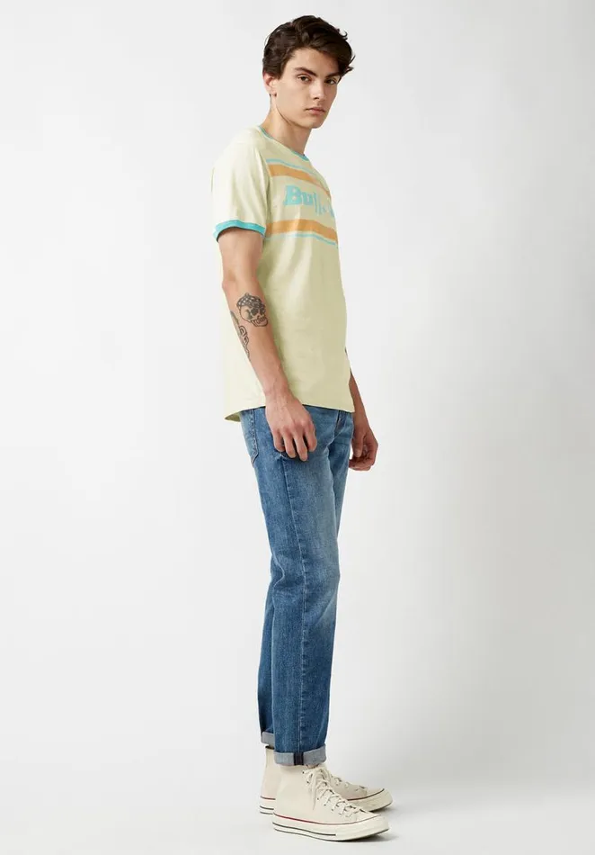 Men Turbrook Vintage Wash TShirt Milk Buffalo David Bitton Tops and Tees