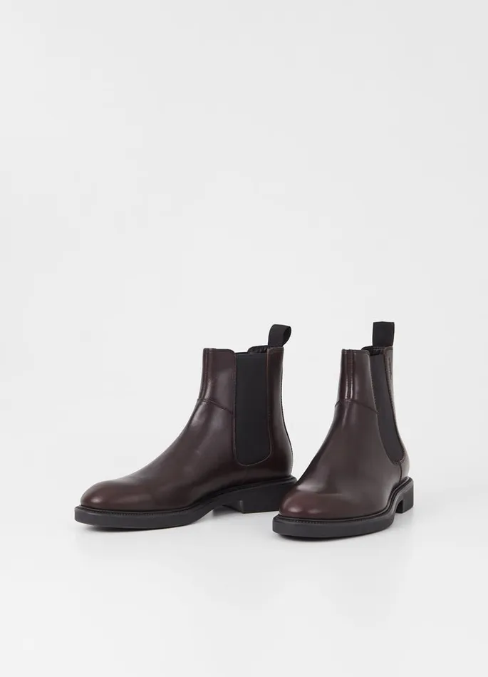 Men Vagabond Boots ALEX M BOOTS Dark Brown Leather