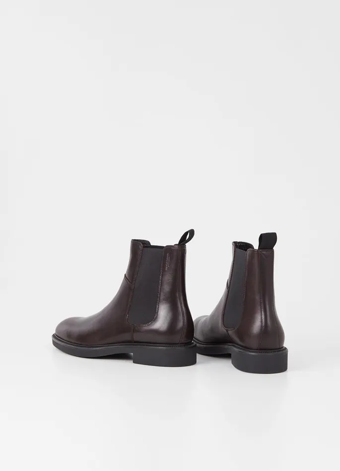 Men Vagabond Boots ALEX M BOOTS Dark Brown Leather
