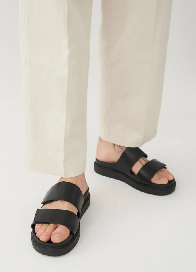Men Vagabond Sandals SETH SANDALS Black Leather