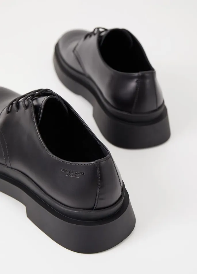Men Vagabond Shoes MIKE SHOES Black Leather