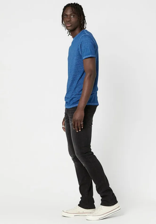 Men Vintage Wash Kathir TShirt True Blue Buffalo David Bitton Tops and Tees