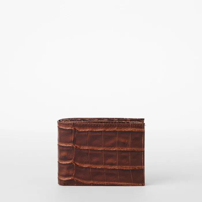 MenWomen Brahmin Mens Wallets Bifold Chestnut Baypoint