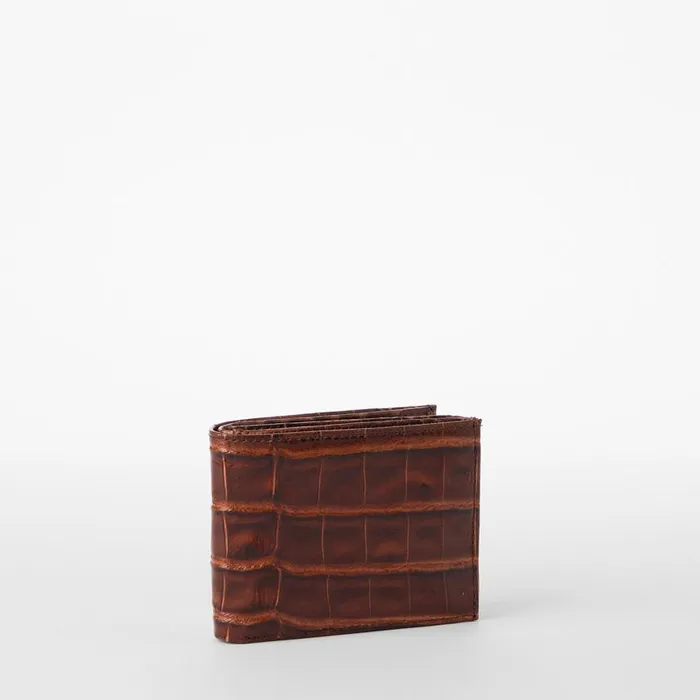 MenWomen Brahmin Mens Wallets Bifold Chestnut Baypoint