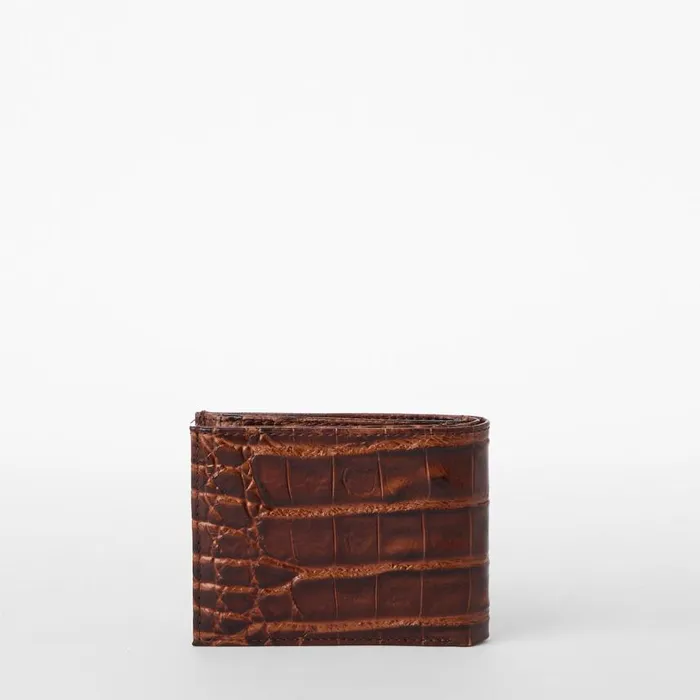 MenWomen Brahmin Mens Wallets Bifold Chestnut Baypoint