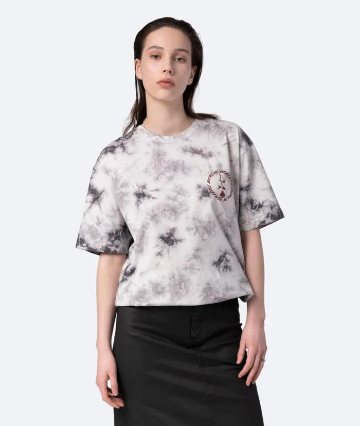 MenWomen TSHIRTS and SHIRTS Vertere Berlin CIRCLE LOGO TSHIRT 8211 GREY TIE DYE