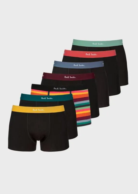 Mens 039Artist Stripe039 Mixed Boxer Briefs Seven Pack Paul Smith Underwear Mens 039Artist Stripe039 Mixed Boxer Briefs Seven Pack Paul Smith Underwear