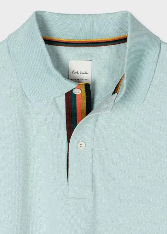 Mens 039Artist Stripe039 Placket Polo Shirt Paul Smith Polo Shirts