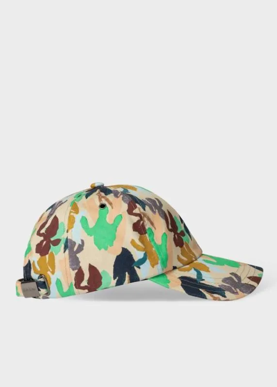 Mens 039Iris039 Print Cotton Cap Paul Smith Hats and Gloves