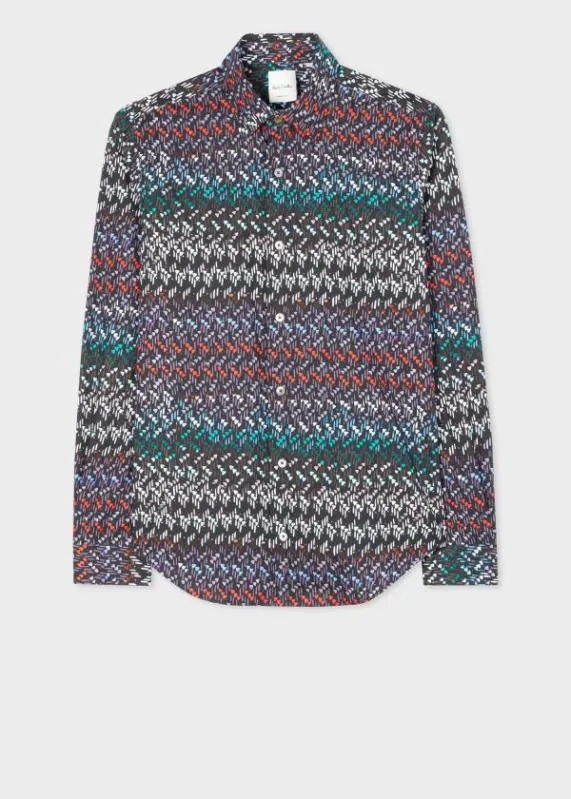 Mens 039Painted Geo039 LongSleeve Shirt Paul Smith Shirts