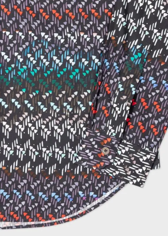 Mens 039Painted Geo039 LongSleeve Shirt Paul Smith Shirts