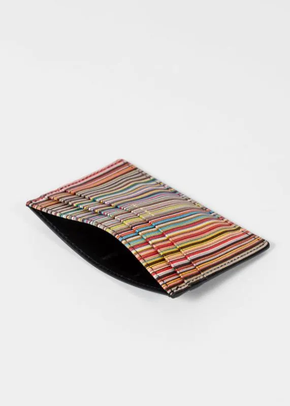 Mens 039Signature Stripe039 Card Holder Paul Smith Monogrammed Gifts Mens 039Signature Stripe039 Card Holder Paul Smith Monogrammed Gifts