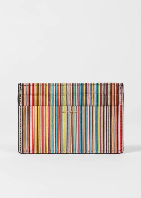 Mens 039Signature Stripe039 Card Holder Paul Smith Monogrammed Gifts Mens 039Signature Stripe039 Card Holder Paul Smith Monogrammed Gifts