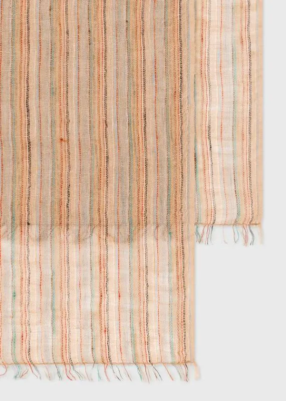 Mens 039Signature Stripe039 Linen Scarf Paul Smith Scarves Mens 039Signature Stripe039 Linen Scarf Paul Smith Scarves