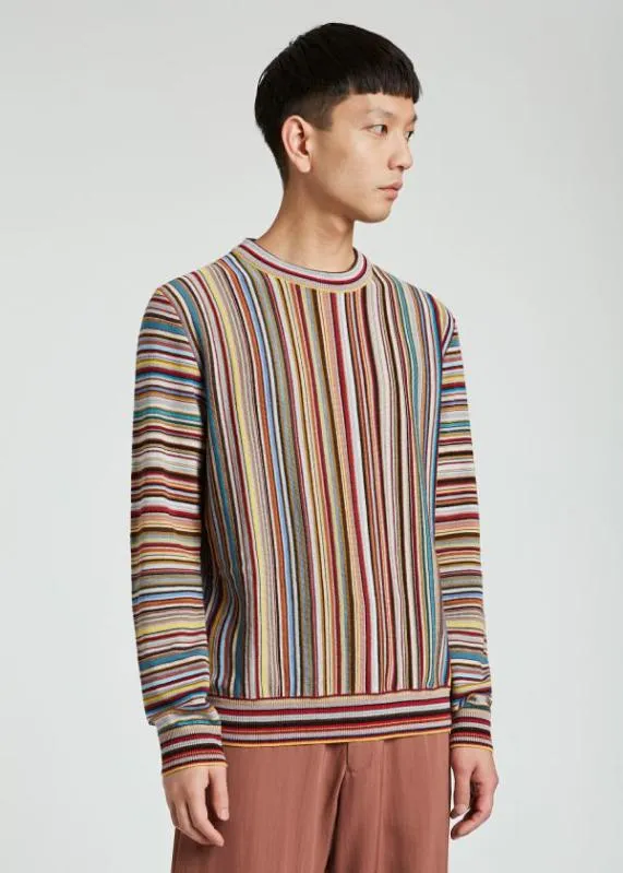 Mens 039Signature Stripe039 Sweater Paul Smith Sweaters Mens 039Signature Stripe039 Sweater Paul Smith Sweaters