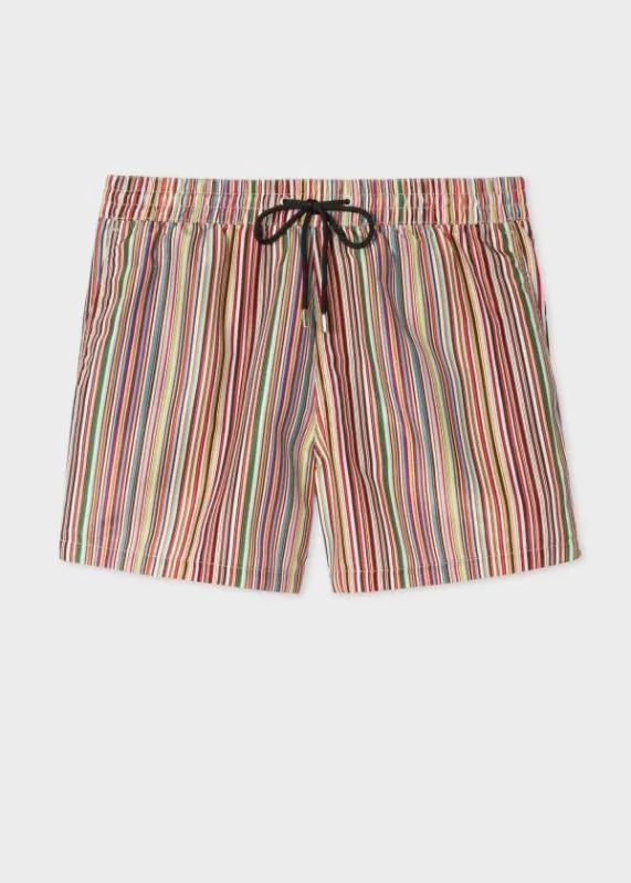 Mens 039Signature Stripe039 Swim Shorts Paul Smith Swimwear