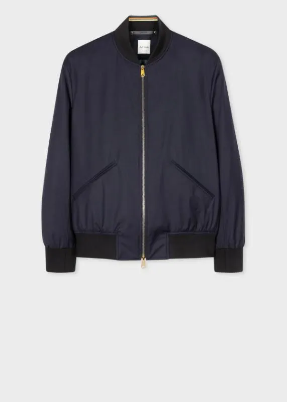 Mens 039Storm System039 Wool Bomber Jacket Paul Smith Coats and Jackets