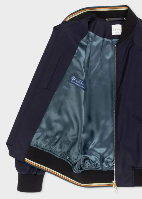 Mens 039Storm System039 Wool Bomber Jacket Paul Smith Coats and Jackets Mens 039Storm System039 Wool Bomber Jacket Paul Smith Coats and Jackets