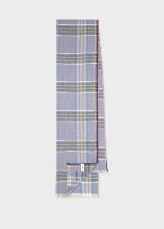 Mens 039Summer Check039 Scarf Paul Smith Scarves
