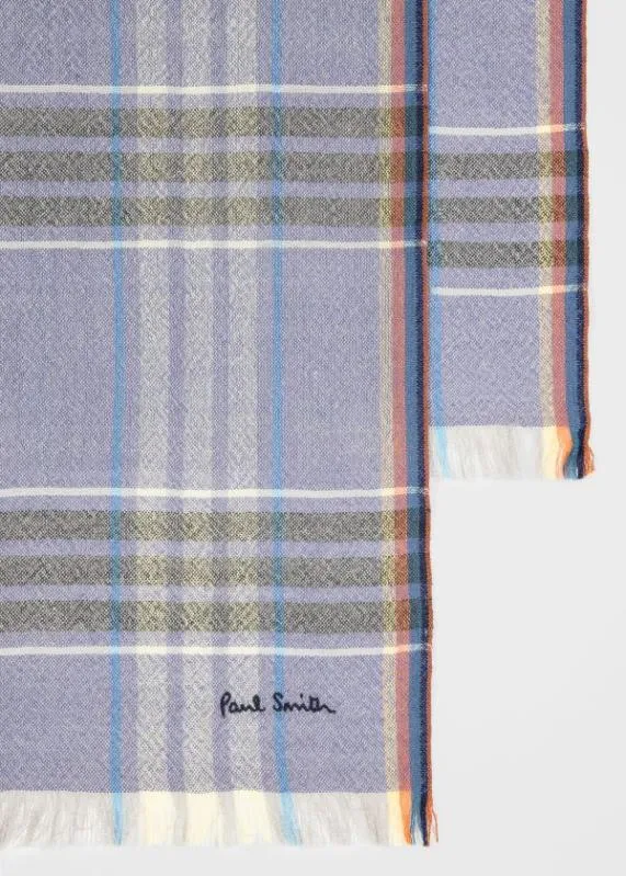 Mens 039Summer Check039 Scarf Paul Smith Scarves Mens 039Summer Check039 Scarf Paul Smith Scarves