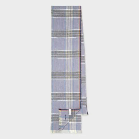 Mens 039Summer Check039 Scarf Paul Smith Scarves Mens 039Summer Check039 Scarf Paul Smith Scarves