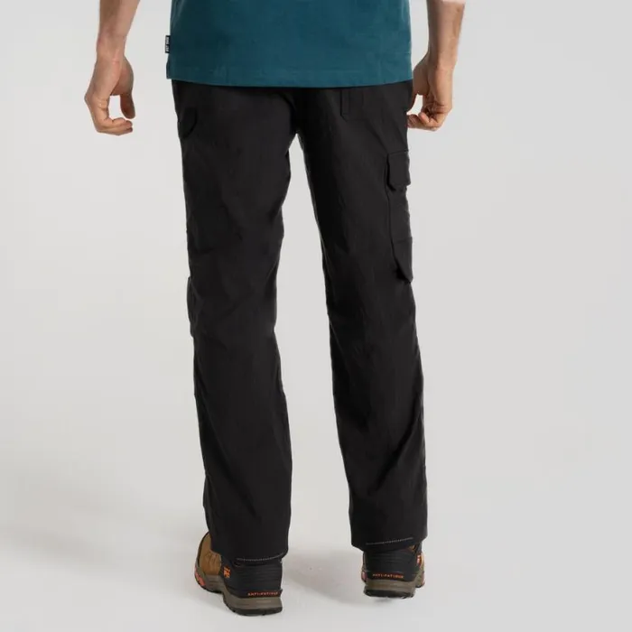 Mens Cargo Trousers Craghoppers Bedale Stretch Cargo Workwear Trousers Black