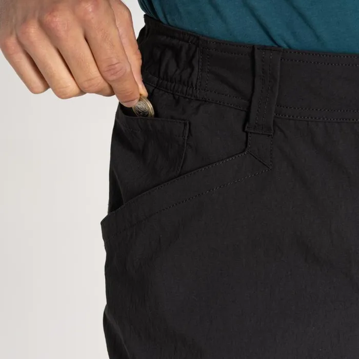 Mens Cargo Trousers Craghoppers Bedale Stretch Cargo Workwear Trousers Black