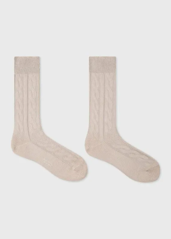 Mens CottonSilk Cable Knit Socks Paul Smith Socks Mens CottonSilk Cable Knit Socks Paul Smith Socks