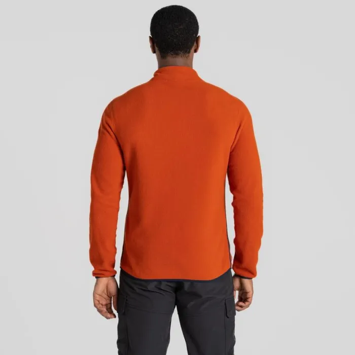 Mens Full Zip Fleece Craghoppers CO2 Renu Full Zip Fleece Carnelian Orange Mens Full Zip Fleece Craghoppers CO2 Renu Full Zip Fleece Carnelian Orange